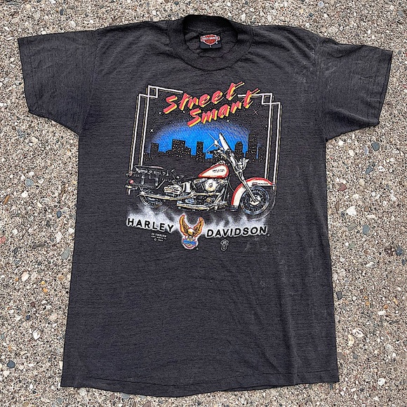 Vintage(‘89) H-D Tee (3D EMBLEM) - Picture 1 of 12